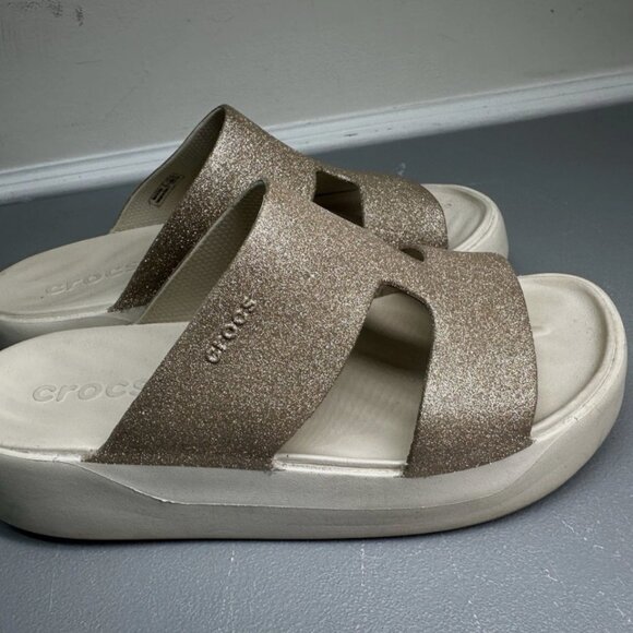 Crocs Getaway Platform Glitter H-Strap Sandal Women's Size 8 - Picture 6 of 6